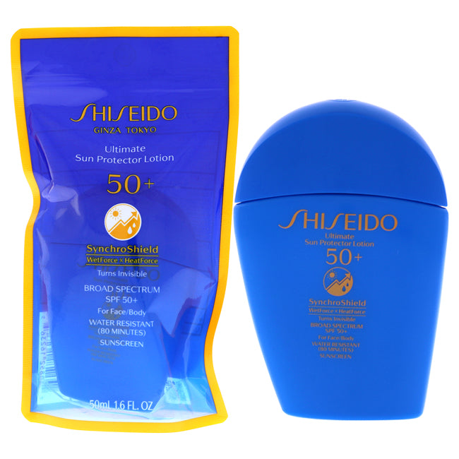 Shiseido Ultimate Sun Protector Lotion SPF 50 by Shiseido for Unisex - 1.6 oz Sunscreen