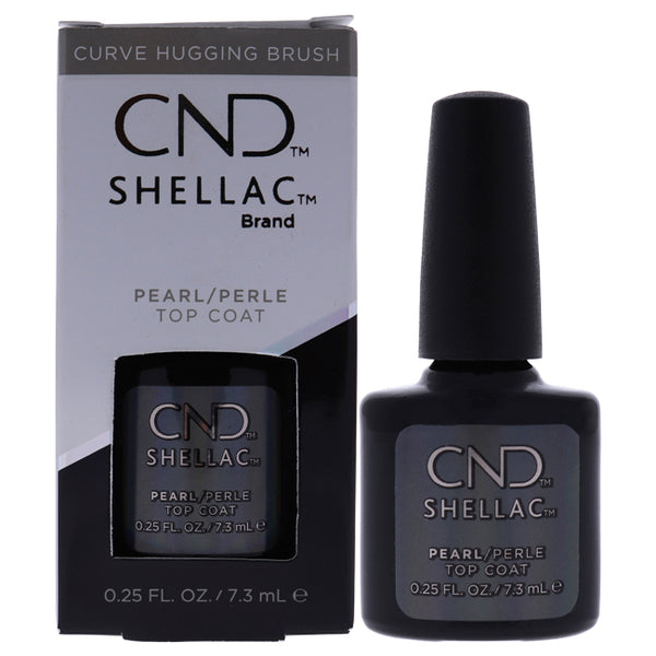 CND Shellac Nail Color - Pearl Top Coat by CND for Women - 0.25 oz Nail Polish