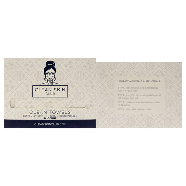 Clean Skin Club Clean Towels by Clean Skin Club for Women - 50 Pc Towel –  Fresh Beauty Co. New Zealand