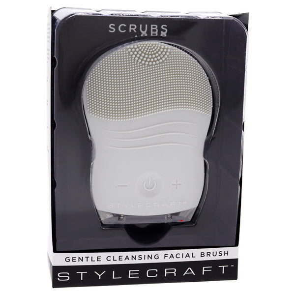 StyleCraft Scrubs Gentle Cleansing Facial Brush - Gray by StyleCraft for Unisex - 1 Pc Brush