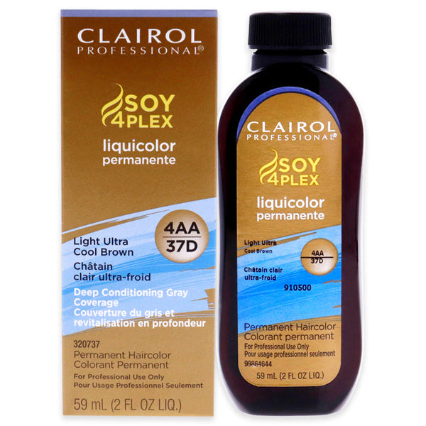 Clairol Professional Liquicolor Permanent Hair Color - 37D Light Ultra Cool Brown by Clairol for Unisex - 2 oz Hair Color