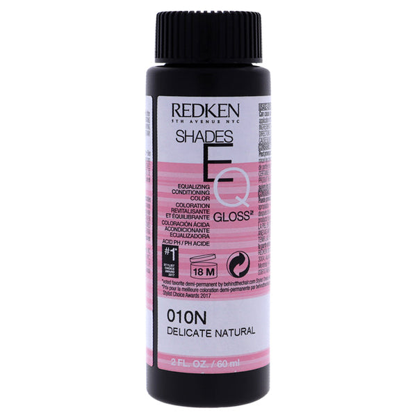 Redken Shades EQ Color Gloss 010N - Delicate Natural by Redken for Unisex - 2 oz Hair Color