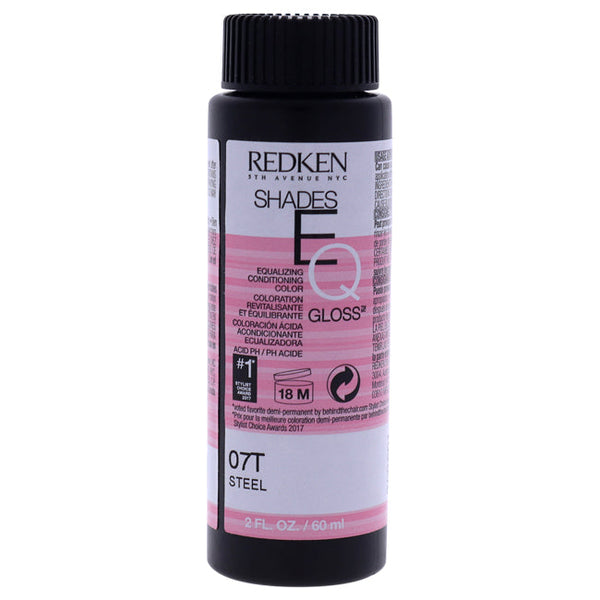 Redken Shades EQ Color Gloss 07T - Steel by Redken for Unisex - 2 oz Hair Color