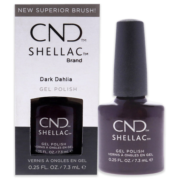 CND Shellac Nail Color - Dark Dahlia by CND for Women - 0.25 oz Nail Polish