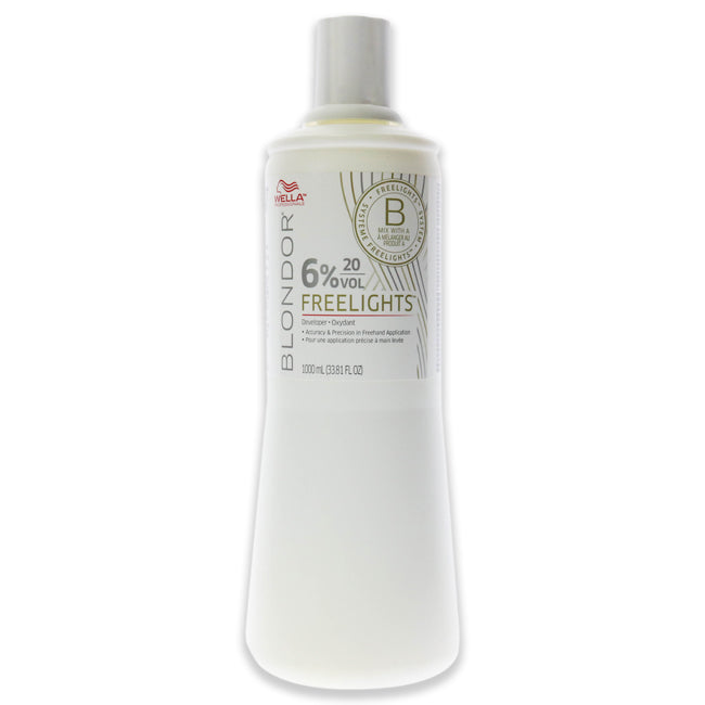 Wella Blondor Freelights Developer 06 Percent 20 Vol by Wella for Unisex - 33.8 oz Lightener