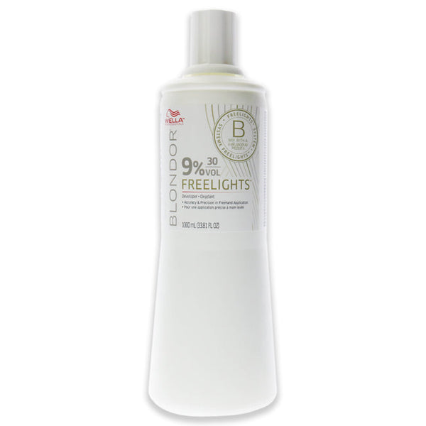 Wella Blondor Freelights Developer 09 Percent 30 Vol by Wella for Unisex - 33.8 oz Lightener