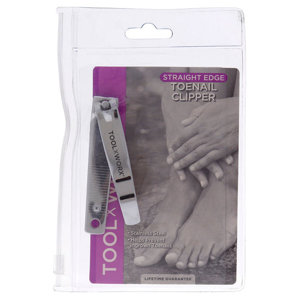 Toolworx Toenail Clipper Straight Edge by Toolworx for Unisex - 1 Pc Clipper