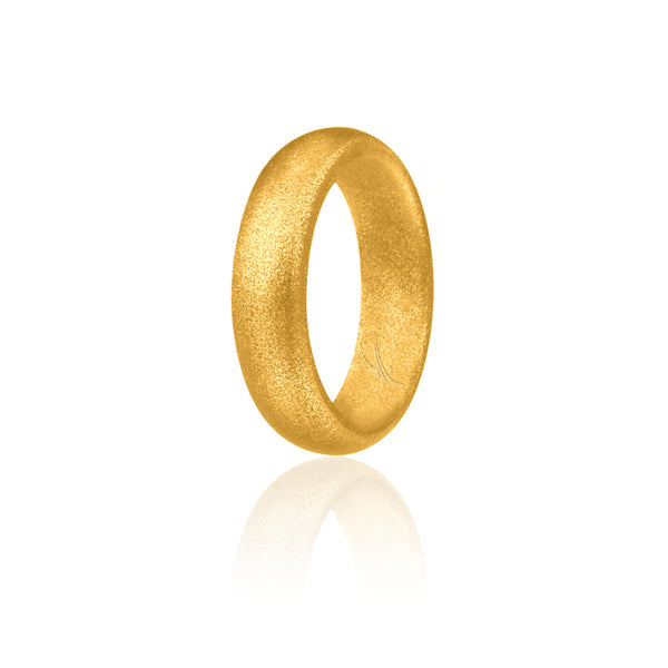 ROQ Silicone Ring - Dome Style - Gold by ROQ for Women - 4 mm Ring