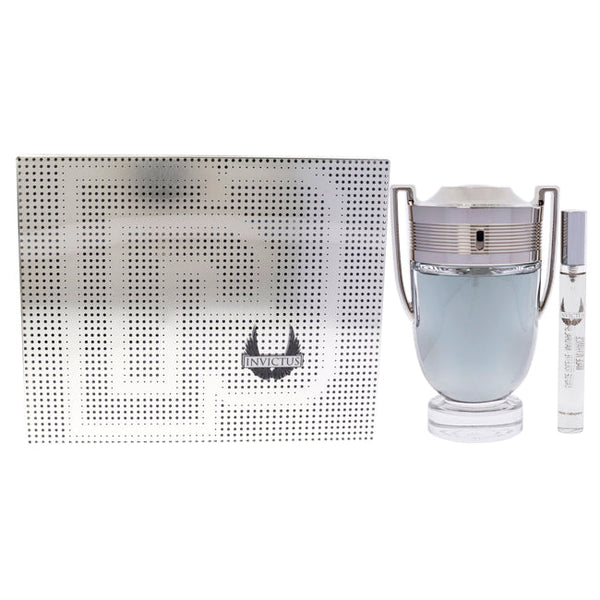 Paco Rabanne Invictus by Paco Rabanne for Men - 2 Pc Gift Set 5.1 oz EDT Spray, 0.34oz EDT Spray