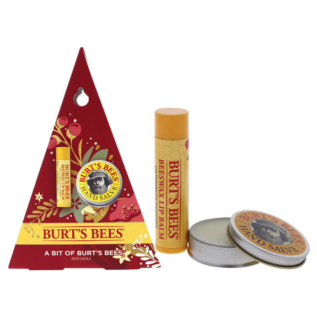 Burts Bees A Bit of Burts Bees Kit - Beeswax by Burts Bees for Unisex - 2 Pc 0.15oz Beeswax Lip Balm, 0.3oz Hand Salve