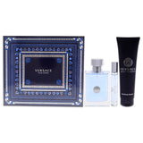 Versace Versace Pour Homme by Versace for Men - 3 Pc Gift Set 3.4oz EDT Spray, 10ml EDT spray, 5.0oz Hair and Body Shampoo