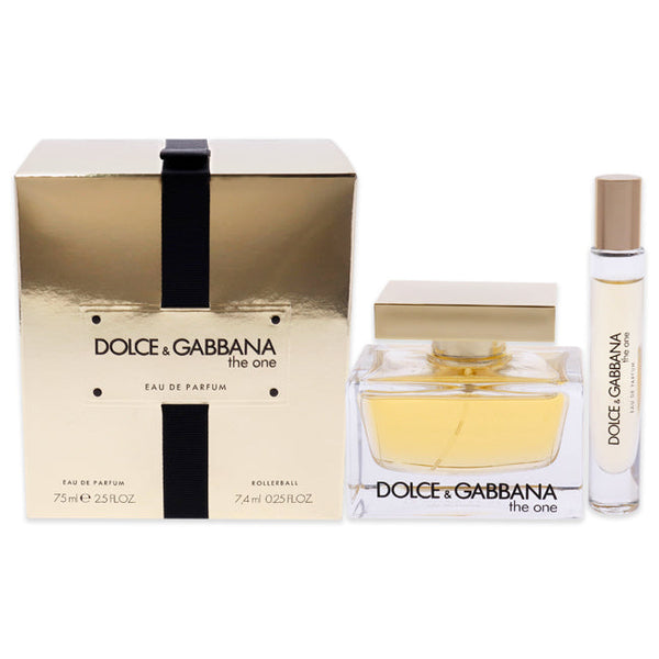 Dolce and Gabbana The One by Dolce and Gabbana for Women - 2 Pc Gift Set 2.5oz EDP Spray, 0.25oz EDP Rollerball