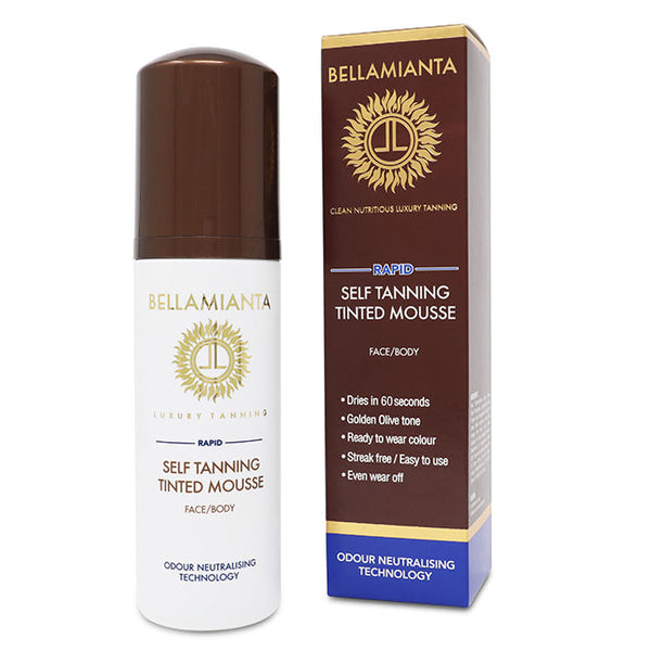 Bellamianta Self-Tanning Tinted Mousse - Rapid by Bellamianta for Women - 5.07 oz Bronzer