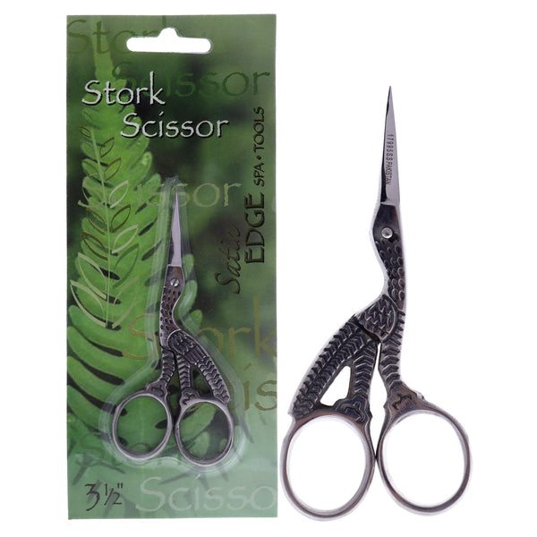 Satin Edge Stork Scissors - Silver by Satin Edge for Unisex - 3.5 Inch Scissors