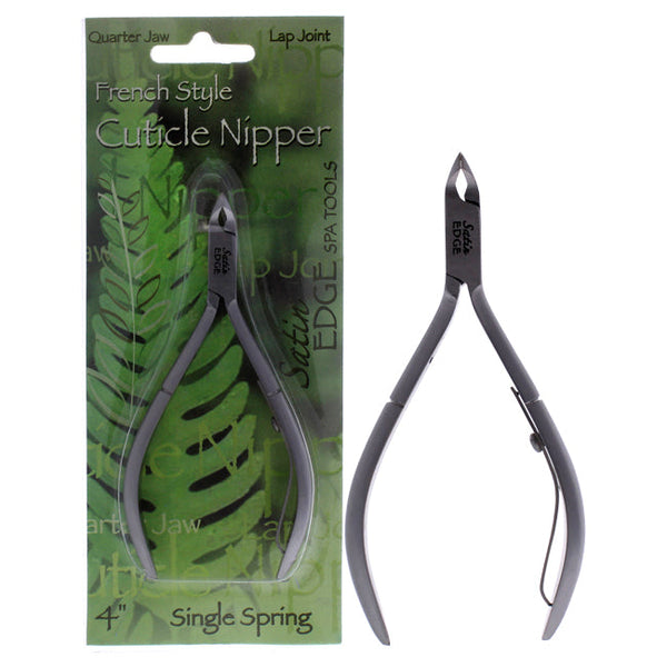 Satin Edge Cuticle Nipper French Style - Quarter Jaw by Satin Edge for Unisex - 4 Inch Cuticle Nipper