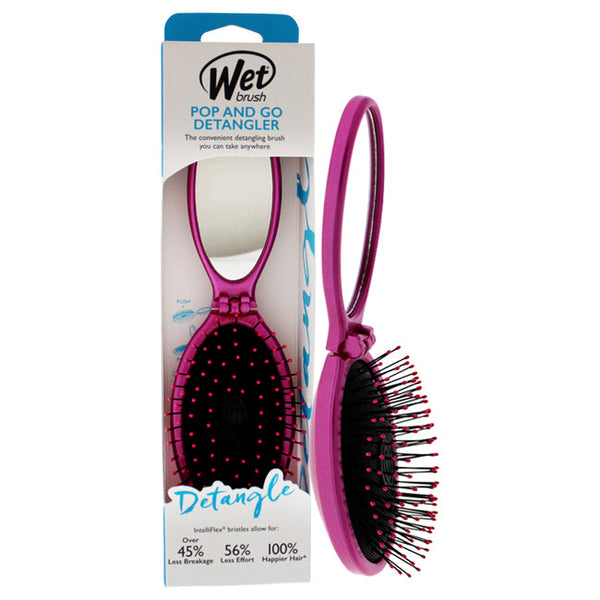 Wet Brush Pop and Go Detangler Brush - Pink by Wet Brush for Unisex - 1 Pc Hair Brush