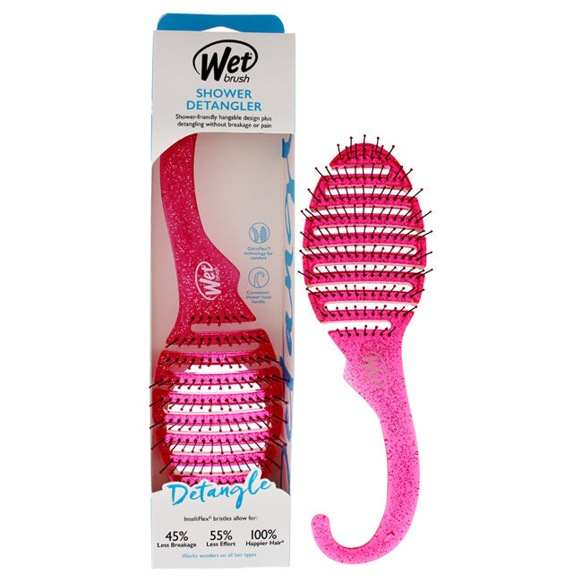 Wet Brush Shower Detangler Brush - Pink Glitter by Wet Brush for Unisex - 1 Pc Hair Brush