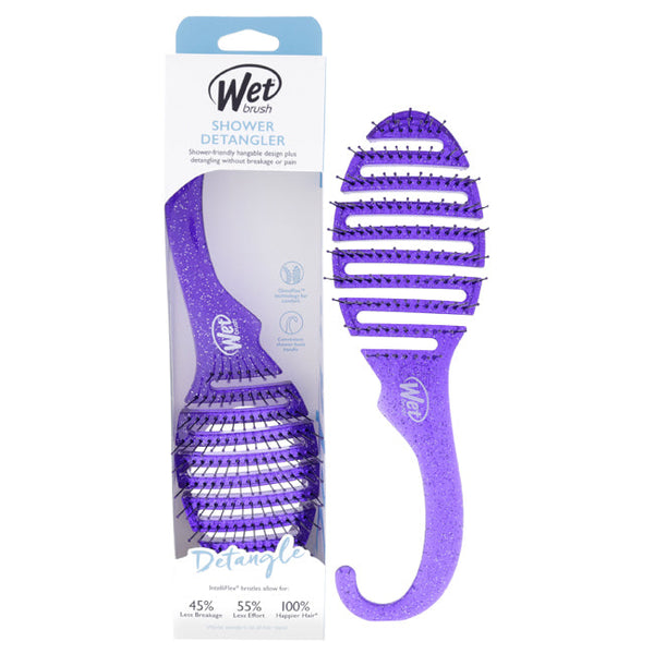 Wet Brush Shower Detangler Brush - Purple Glitter by Wet Brush for Unisex - 1 Pc Hair Brush