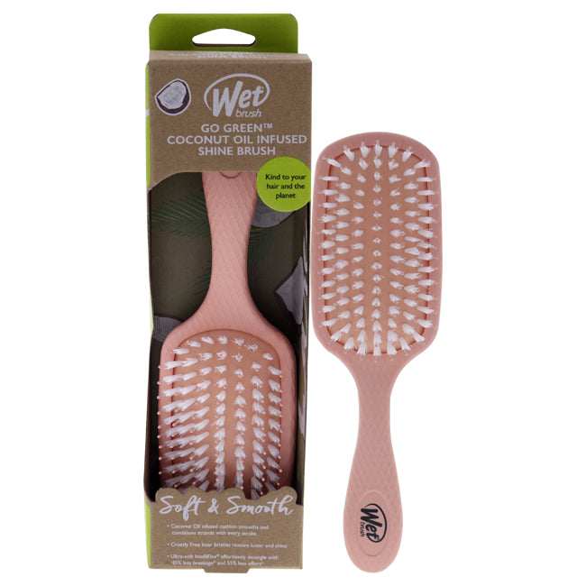 Wet Brush Go Green Oil Infused Shine Brush - Coconut Oil by Wet Brush for Unisex - 1 Pc Hair Brush