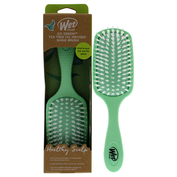 Wet Brush Go Green Oil Infused Shine Brush - Tea Tree by Wet Brush for Unisex - 1 Pc Hair Brush