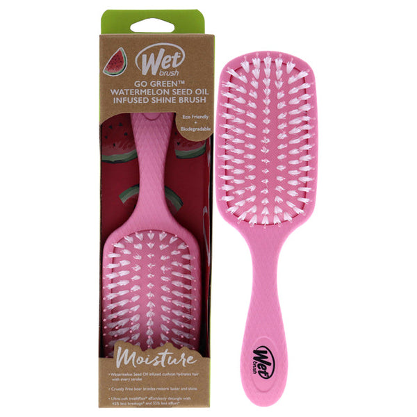 Wet Brush Go Green Oil Infused Shine Brush - Watermelon Seed Oil by Wet Brush for Unisex - 1 Pc Hair Brush