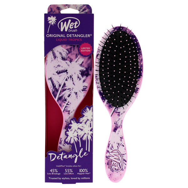 Wet Brush Original Detangler Liquid Tropics Brush - Palm Trees by Wet Brush for Unisex - 1 Pc Hair Brush