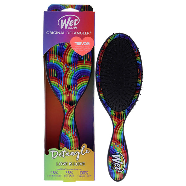 Wet Brush Original Detangler Pride Brush - Rainbow Drizzle by Wet Brush for Unisex - 1 Pc Hair Brush