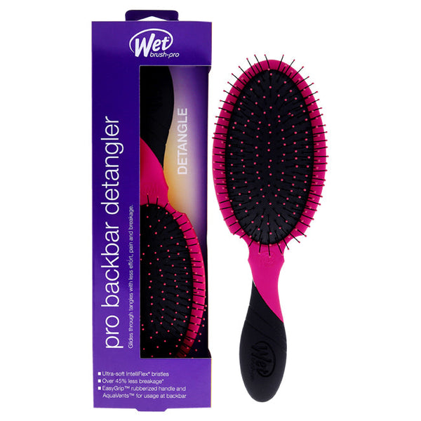 Wet Brush Backbar Detangler Brush- Pink by Wet Brush for Unisex - 1 Pc Hair Brush