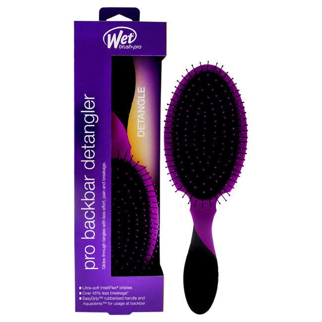 Wet Brush Backbar Detangler Brush - Purple by Wet Brush for Unisex - 1 Pc Hair Brush