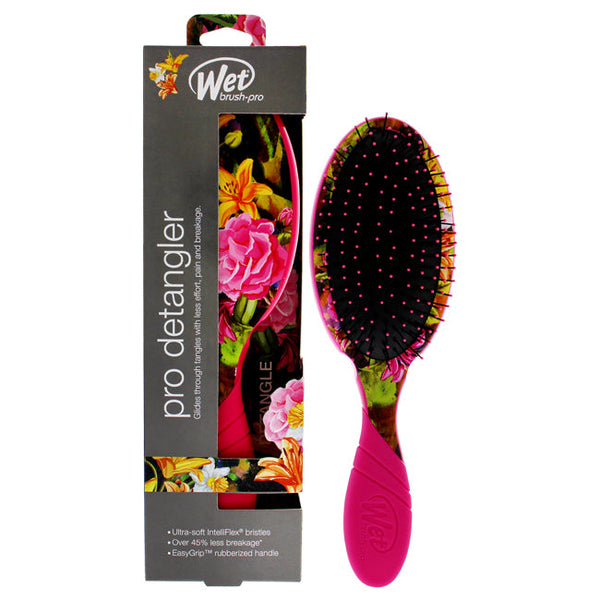 Wet Brush Pro Detangler Hyper Floral Brush - Pink by Wet Brush for Unisex - 1 Pc Hair Brush