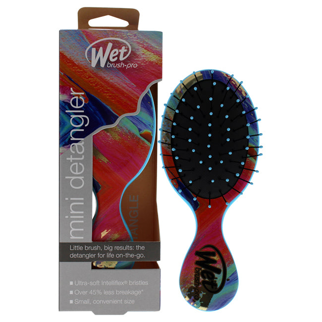 Wet Brush Pro Mini Detangler Bright Future Brush - Teal Floral by Wet Brush for Unisex - 1 Pc Hair Brush