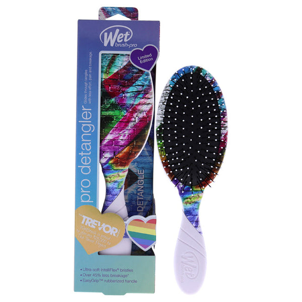 Wet Brush Pro Detangler Love is Love Brush - Gray Brick by Wet Brush for Unisex - 1 Pc Hair Brush