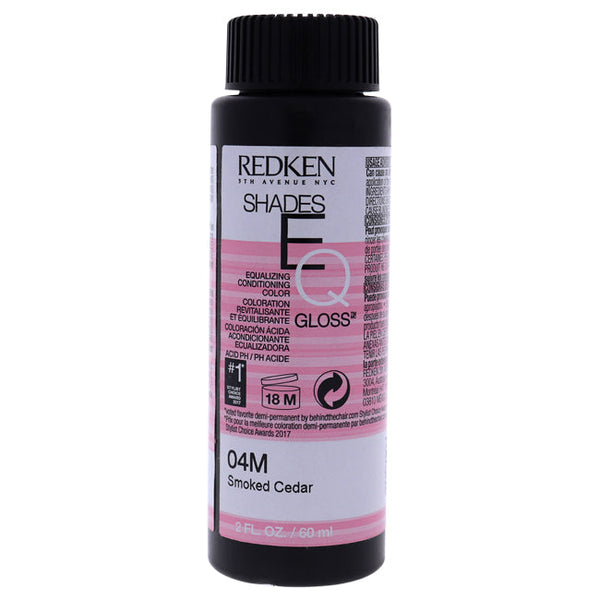 Redken Shades EQ Color Gloss 04M - Smoked Ceder by Redken for Unisex - 2 oz Hair Color