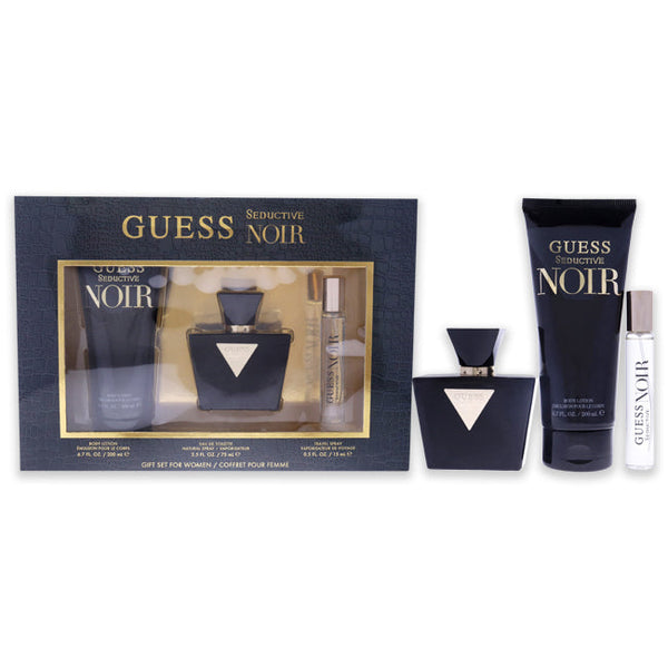 Guess Guess Seductive Noir by Guess for Women - 3 Pc Gift Set 2.5oz EDT Spray, 15ml EDT Spray, 6.7oz Body Lotion