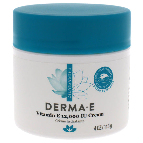 Derma-E Vitamin E 12000 IU Cream by Derma-E for Unisex - 4 oz Cream