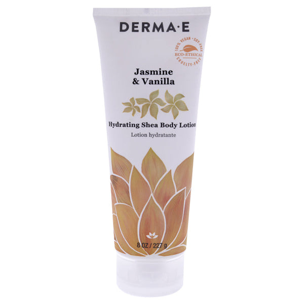 Derma-E Hydrating Shea Body Lotion - Jasmin and Vanilla by Derma-E for Unisex - 8 oz Body Lotion