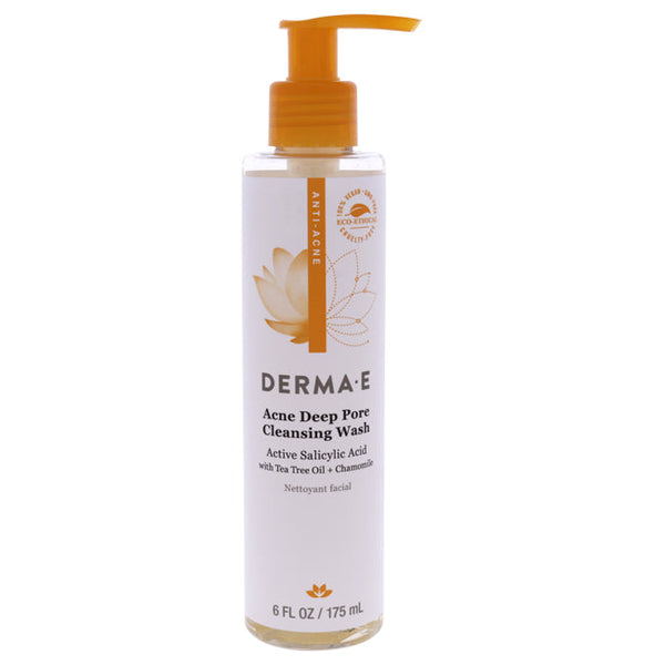 Derma-E Acne Deep Pore Cleansing Wash by Derma-E for Unisex - 6 oz Cleanser