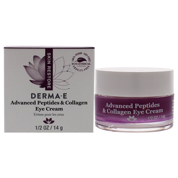 Derma-E Advanced Peptides And Collagen Eye Cream by Derma-E for Unisex - 0.5 oz Cream