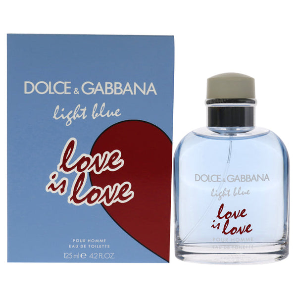 Dolce and Gabbana Light Blue Love Is Love by Dolce and Gabbana for Men - 4.2 oz EDT Spray