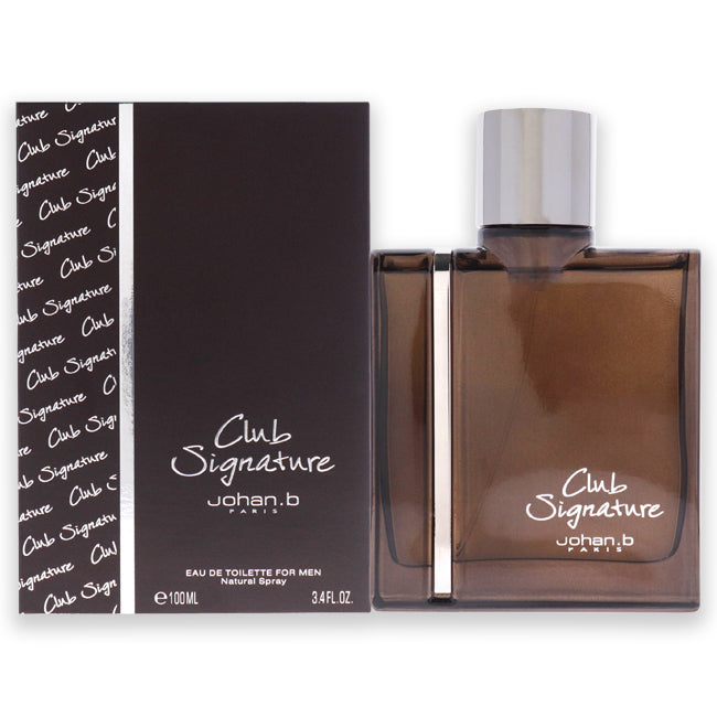 Johan B Club Signature by Johan B for Men - 3.4 oz EDT Spray