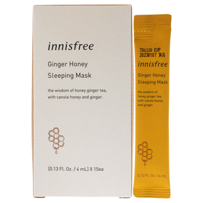 Innisfree Ginger Honey Sleeping Mask by Innisfree for Unisex - 4 ml x 15 Pc Mask