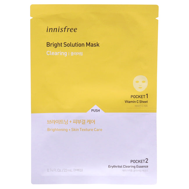 Innisfree Bright Solution Mask - Clearing by Innisfree for Unisex - 0.74 oz Mask