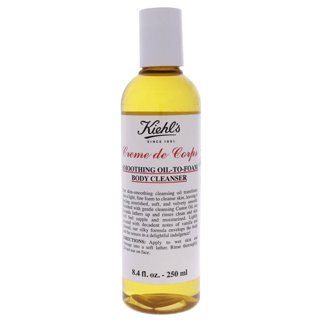 Kiehls Creme de Corps Smoothing Oil-to-Foam Body Cleanser by Kiehls for Unisex - 8.4 oz Body Wash