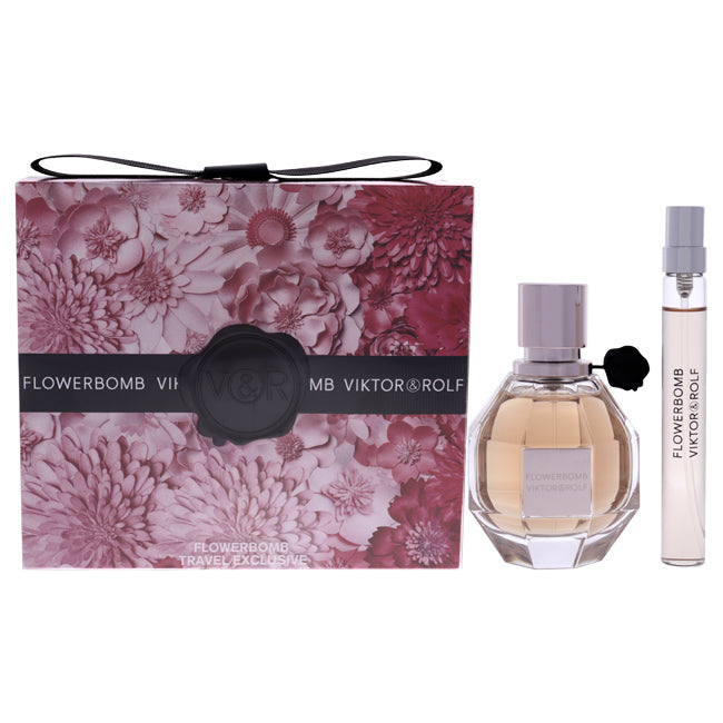 Viktor & Rolf Flowerbomb by Viktor and Rolf for Women 2 Pc Gift Set 1.7oz EDP Spray, 10ml EDP Spray