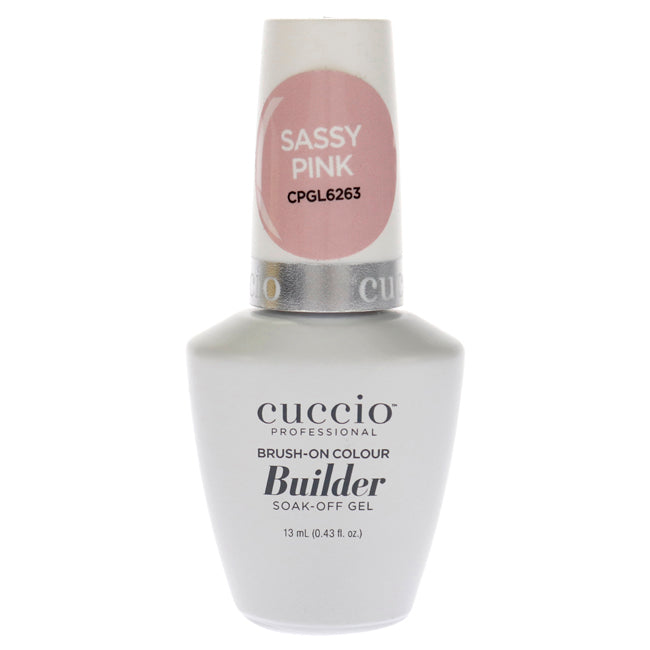 Cuccio Pro Brush-On Colour Builder Soak Off Gel - Sassy Pink by Cuccio Pro for Women - 0.43 oz Nail Polish