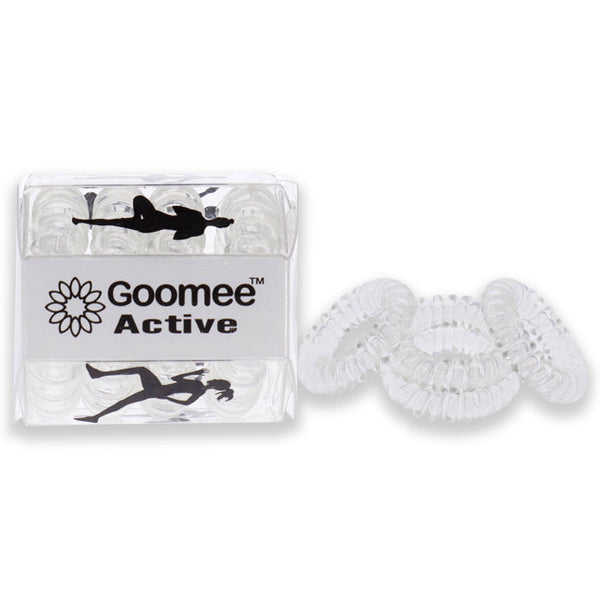 Goomee Active The Markless Hair Loop Set - Clear In The Clear by Goomee for Women - 4 Pc Hair Tie