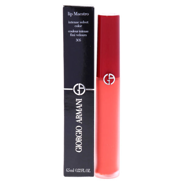 Giorgio Armani Lip Maestro Intense Velvet Color - 305 Tangerine by Giorgio Armani for Women - 0.22 oz Lipstick