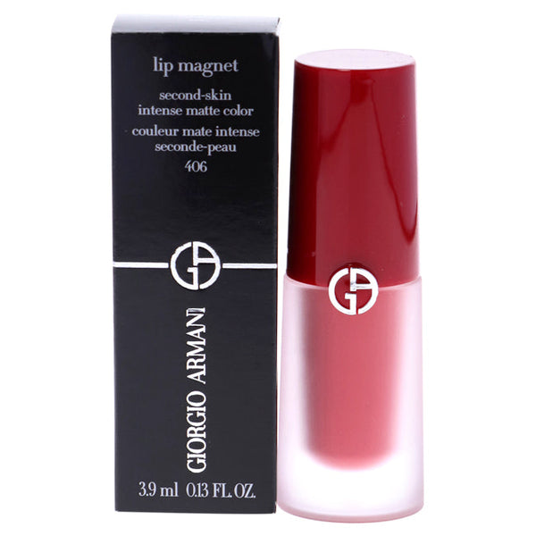 Giorgio Armani Lip Magnet Second-Skin Intense Matte Color - 406 Redwood by Giorgio Armani for Women - 0.13 oz Lipstick
