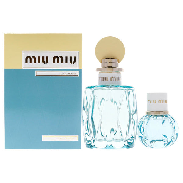Miu Miu L'Eau Bleue Eau De Parfum Spray For Women 3.4 OZ. : Beauty &  Personal Care 