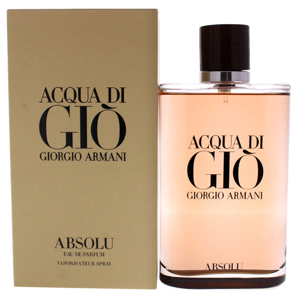 Giorgio Armani Acqua Di Gio Absolu by Giorgio Armani for Men - 6.7 oz EDP Spray
